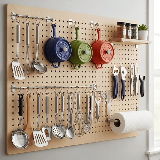 Add a Customizable Pegboard System