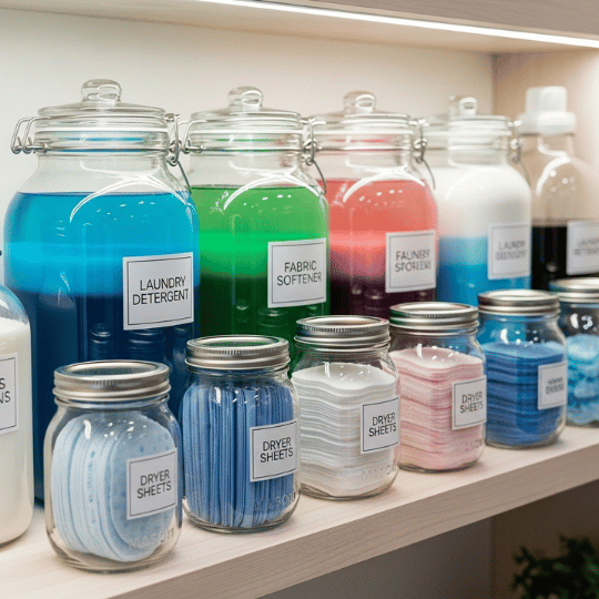 Display Supplies in Attractive Glass Containers
