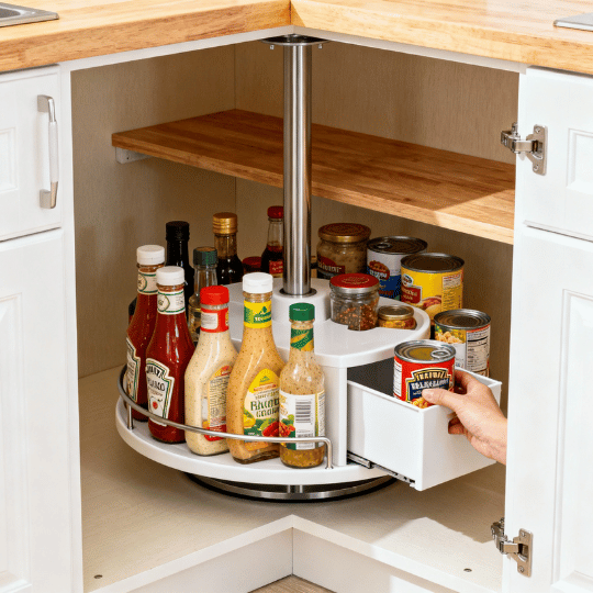 Install Corner Storage Solutions
