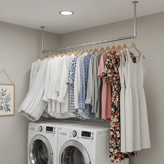 Install Hanging Rods for Immediate Drying