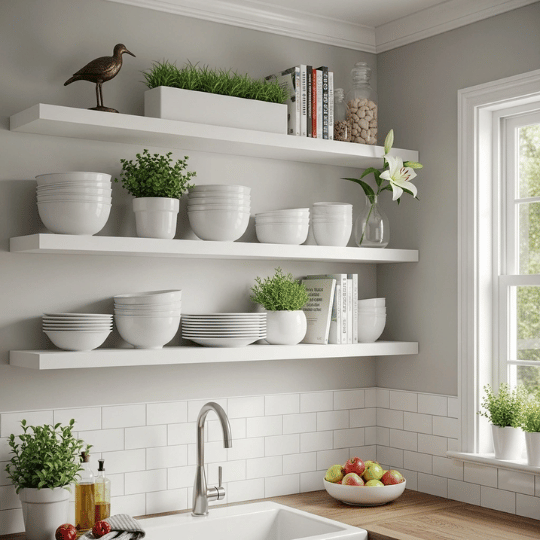 Install Wall-Mounted Shelves for Extra Storage