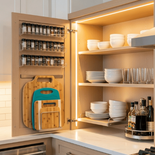 Maximize Inside Cabinet Door Space