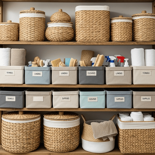 Organize with Stylish Baskets and Bins