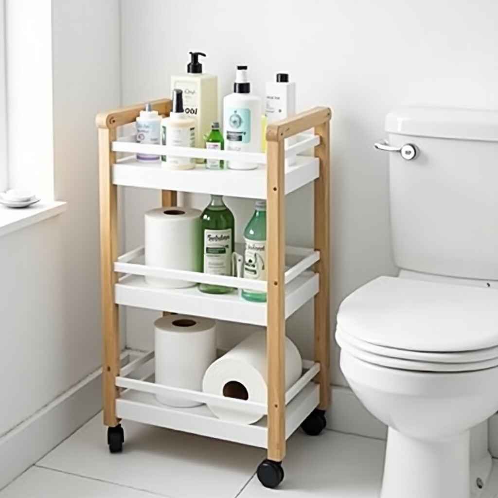 Rolling Bathroom Cart