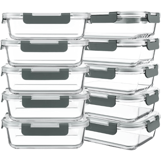 3. KOMUEE Meal Prep Containers