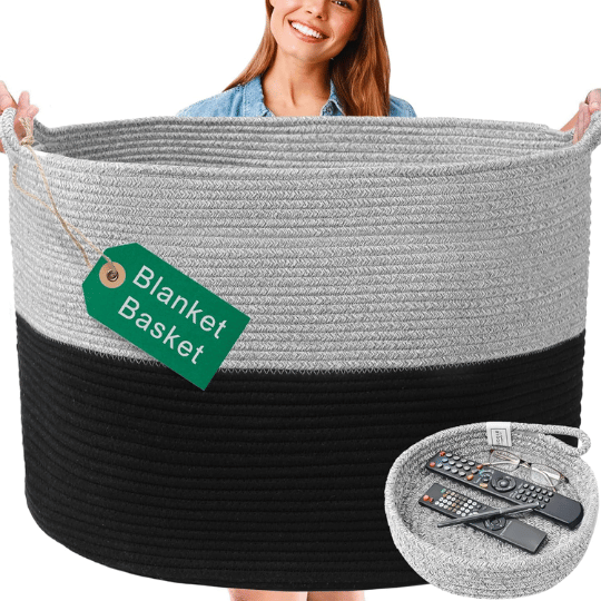 11. Huddle Supply Extra Large 125L Large Woven Basket