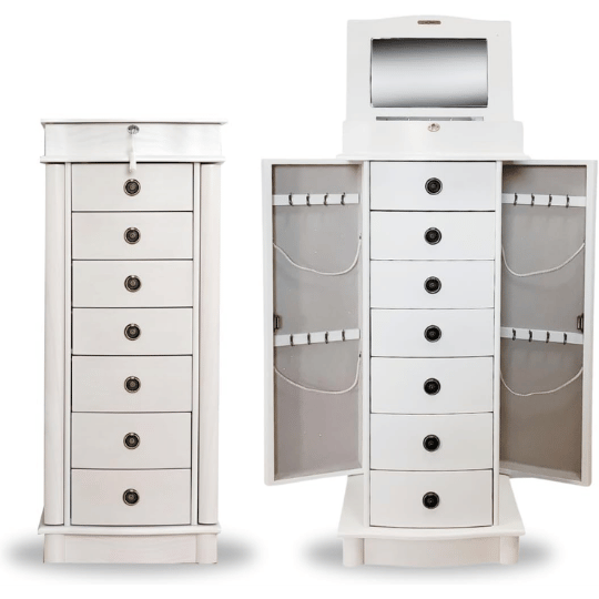 12. Hives & Honey Jewelry Organizer with Necklace Hooks