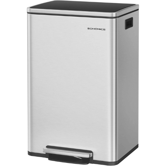 12. SONGMICS 13 Gallon Stainless Steel Trash Can