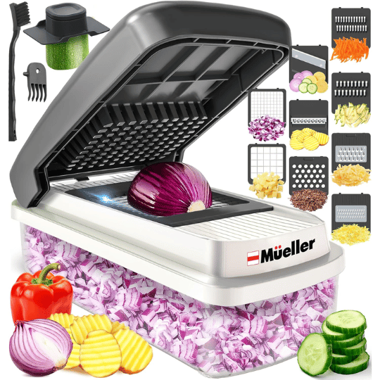 2. Mueller Kitchen Vegetable Chopper & Cutter