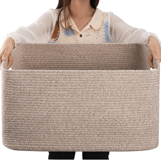 4. OIAHOMY 75L Large Woven Basket