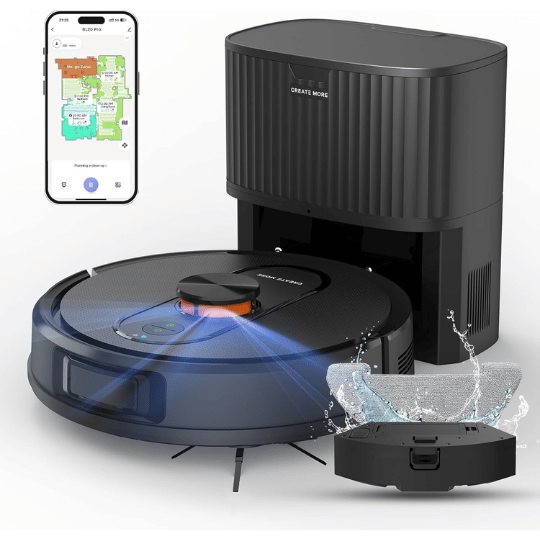 10. Eitton Robot Vacuum and Mop with Self-Emptying BL20Pro