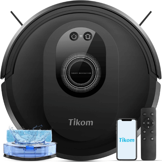 12. Tikom Robot Vacuum and Mop Combo G8000 Max