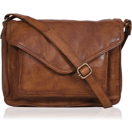 17. Ozora Leather Flapover Crossbody Handbag Purse Tote Bag for Women