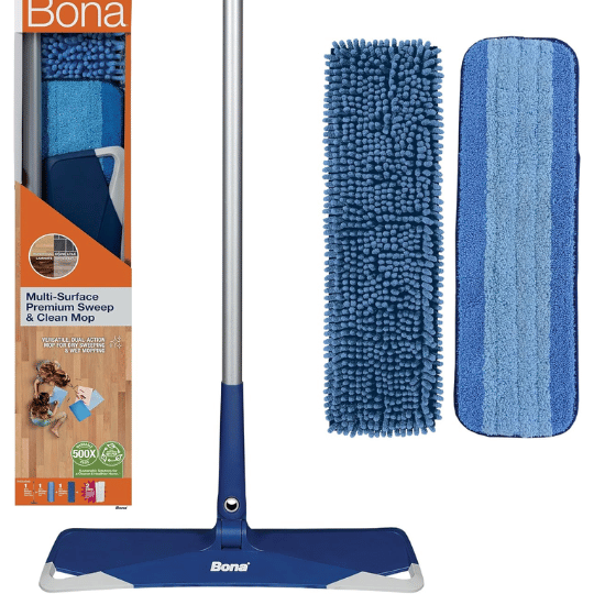 2. Bona Premium 3-in-1 Sweep & Clean Mop