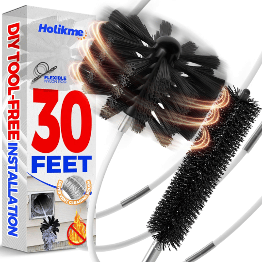 2. Holikme 30 Feet Dryer Vent Cleaner Kit