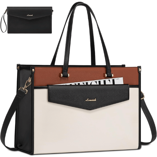 27. LOVEVOOK Laptop Tote Purse Business Briefcase Bag for Women