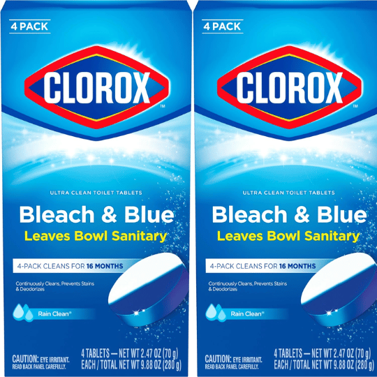5. Clorox Ultra Clean Bleach & Blue Toilet Tablets