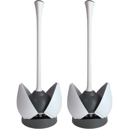 9. Clorox Toilet Plunger with Hideaway Caddy