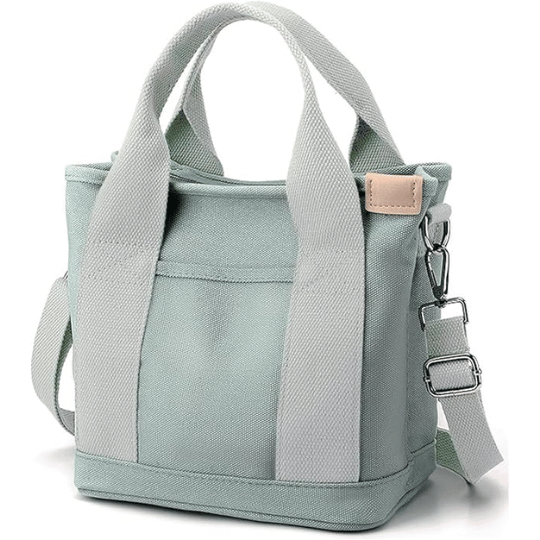 9. Halemet Small Tote Bag with Zipper for Women