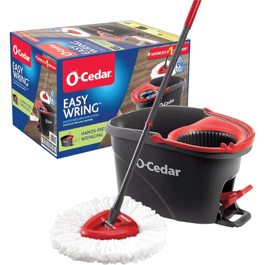 O-Cedar EasyWring Microfiber Spin Mop & Bucket System