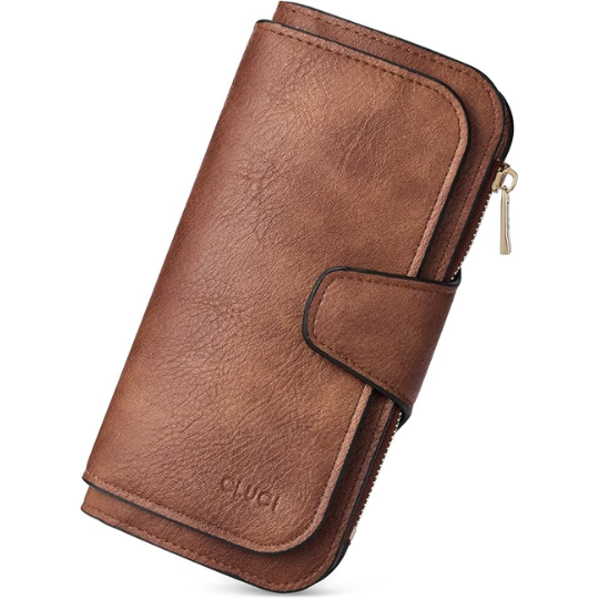 1. CLUCI Women's Leather Wallet for Women