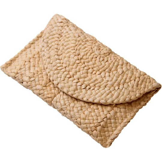 1. Freie Liebe Straw Clutch Purses for Women