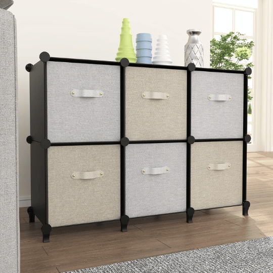 10. HOMIDEC 6-Cube Storage Organizer
