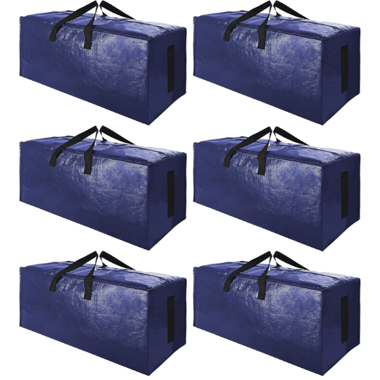 11. SWEET DOLPHIN 6 Pack Extra Large Moving Bags