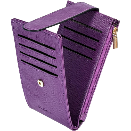 12. Chelmon Women's RFID Slim Card Holder Wallet