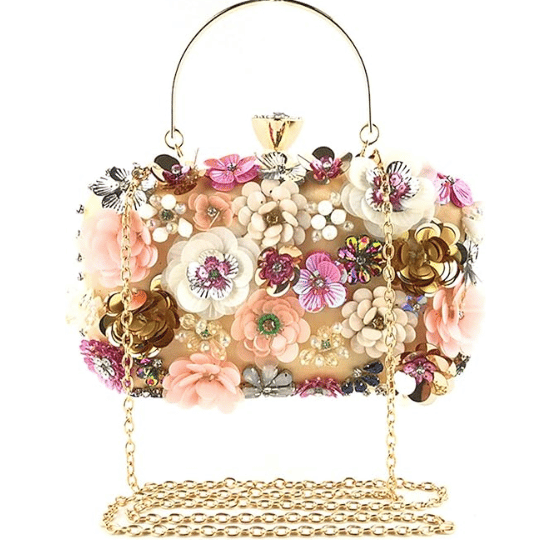 12. Lanpet Women Clutches Flower Evening Handbag