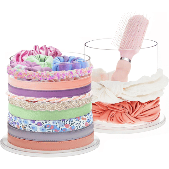 12. STORi Bella 2-Pack Headband and Scrunchie Holder