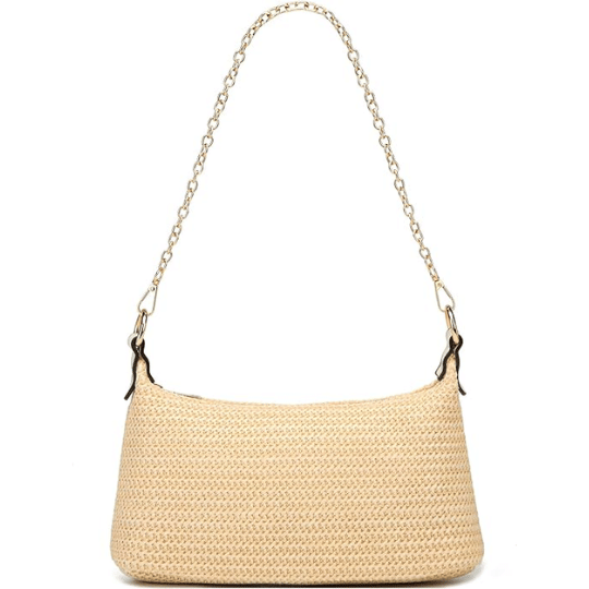 13. CROJUYI Straw Shoulder Bag for Women