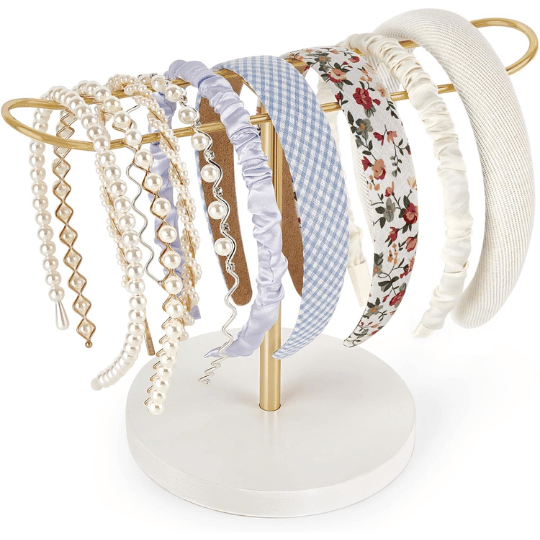14. Dahey Modern Metal Headband Holder