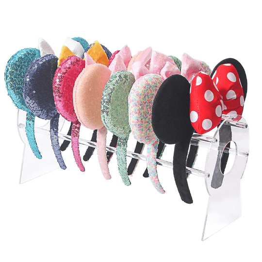 16. Ausalivan Clear Acrylic Headband Organizer