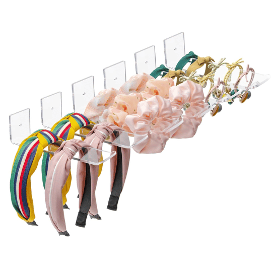 19. Bigfety Acrylic Wall Hanging Headband Holder