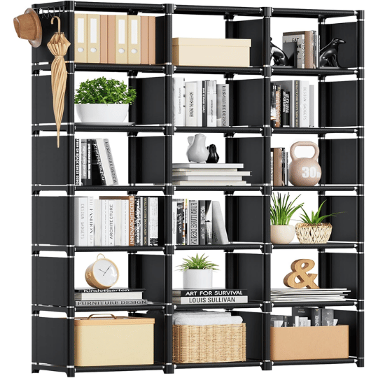 2. Mavivegue Cube Storage Organizer with 18-Cube Shelves