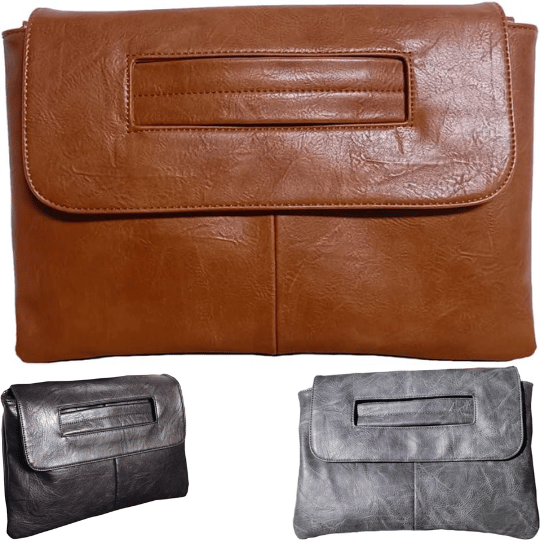 23. NIGEDU PU Leather Female Clutch Handbag