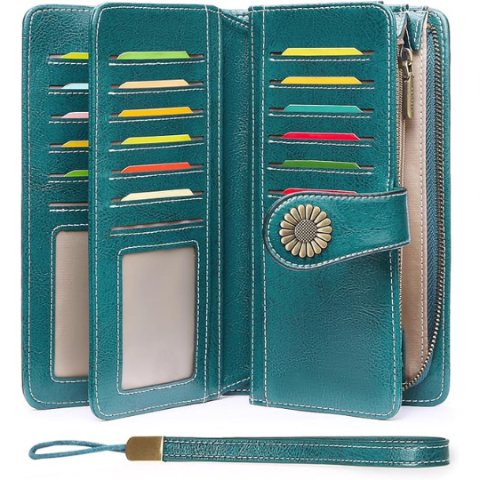 3. SENDEFN Leather Wallets for Women