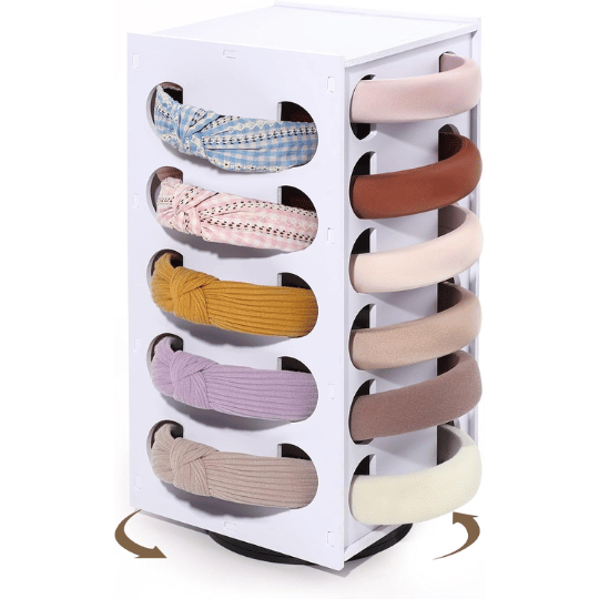 5. AOFLLU 360° Rotating Headband Holder
