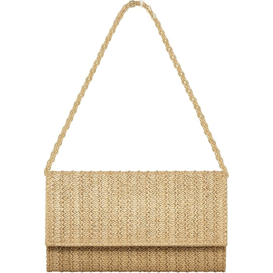 5. Kseymeir Raffia Clutch Purse
