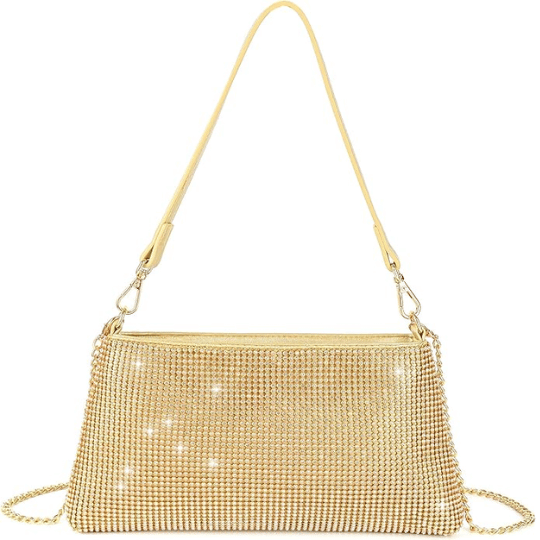5. Valleycomfy Bling Evening Clutch Bag for Women