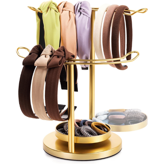 8. KONDYFAYO Stainless Steel 360° Rotating Headband Holder