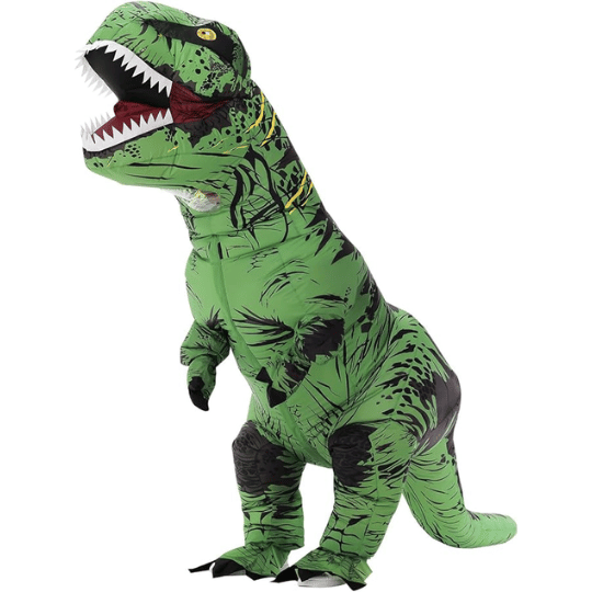 8. Servllcell Inflatable Dinosaur Costume (Green Version)