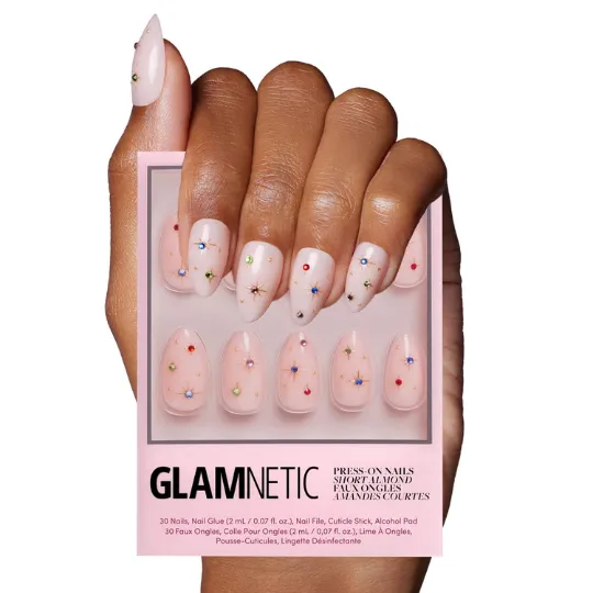 Glamnetic 3D Multicolor Almond Press On Nails