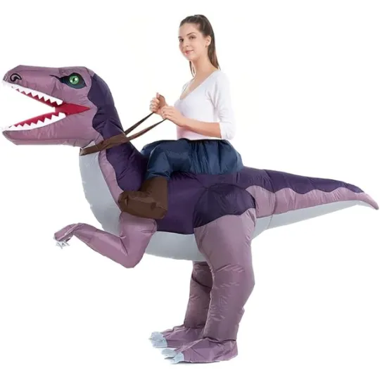 HSCTEK Adult Inflatable Ride on Dinosaur Costume