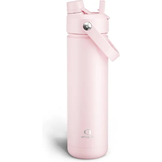 ENCOOL Insulated Water Bottle with Straw